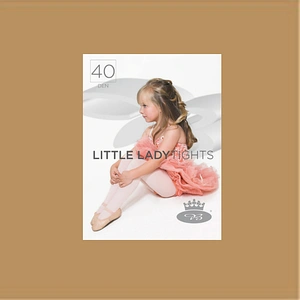 Boma LITTLE LADY tights 40 DEN dětské/dívčí silonové punčocháče zesílený sed a špička
